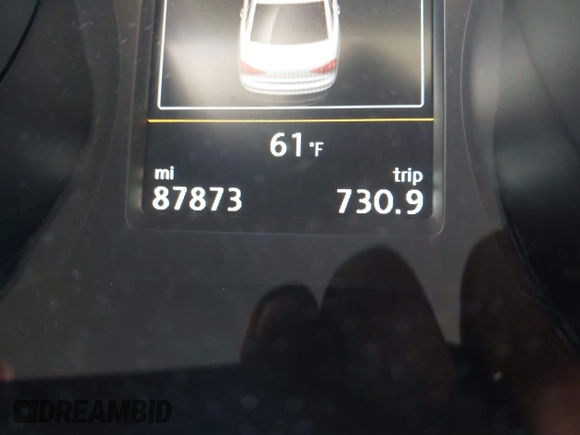 2019 Volkswagen Passat 2.0T Wolfsburg Edition with VIN 1VWLA7A32KC000818, listed as a IAAI auction lot 41711518 with 87,873 mi miles. Bid and sale history available at carsss.com. Image 15.