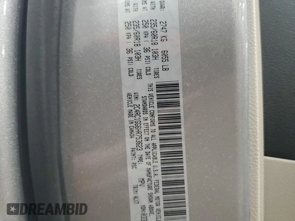 2017 Chrysler Pacifica Limited z VIN 2C4RC1GG6HR753623, wystawiony jako Copart lot #56706795 z przebiegiem 94 331 mil mil oraz Szkoda całkowita • Salvage title. Historia ofert i sprzedaży dostępna na DreamBid. Obrazek 13.