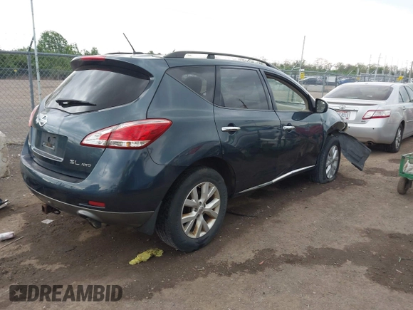 2012 Nissan Murano SV with VIN JN8AZ1MW4CW220925, listed as a IAAI auction lot 42138578 with Not Provided miles and . Bid and sale history available at carsss.com. Image 4.