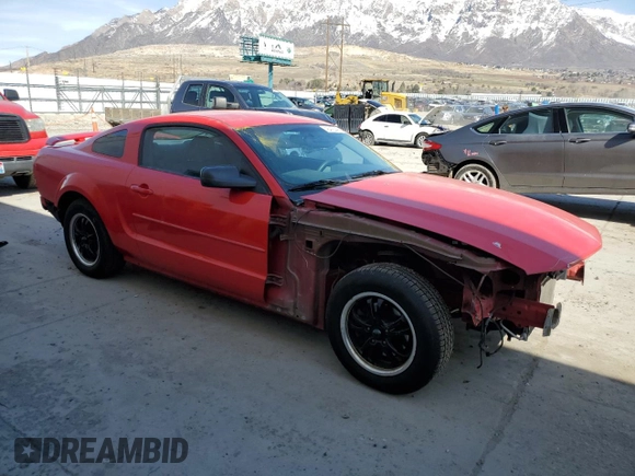 2008 Ford Mustang Deluxe with VIN 1ZVHT80N385153648, listed as a Copart auction lot 48418445 with 180,196 mi miles and Salvage Title. Bid and sale history available at carsss.com. Image 4.