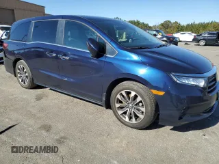 2022 Honda Odyssey EX-L with VIN 5FNRL6H73NB042531, listed as a Copart auction lot 88517295 with 23,926 mi miles and Salvage Title. Bid and sale history available at DreamBid. Image 4.