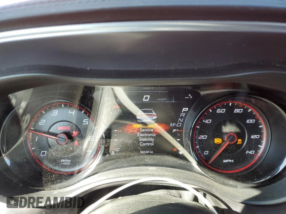 2020 Dodge Charger SXT with VIN 2C3CDXBG2LH200192, listed as a Copart auction lot 52321355 with 54,104 mi miles and Salvage Title. Bid and sale history available at carsss.com. Image 9.