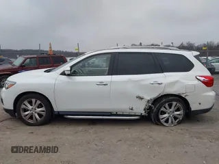 2018 Nissan Pathfinder SV with VIN 5N1DR2MM5JC659204, listed as a IAAI auction lot 41781827 with 65,835 mi miles and . Bid and sale history available at DreamBid. Image 14.