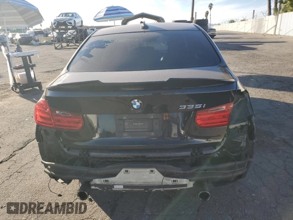 2014 BMW 3 Series 335i with VIN WBA3A9C50EF478734, listed as a Copart auction lot 83449634 with 107,723 mi miles and Salvage Title. Bid and sale history available at carsss.com. Image 6.