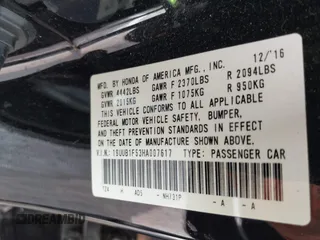 2017 Acura TLX Technology z VIN 19UUB1F53HA007617, wystawiony jako IAAI lot #42039385 z przebiegiem Nie podano mil oraz . Historia ofert i sprzedaży dostępna na DreamBid. Obrazek 9.