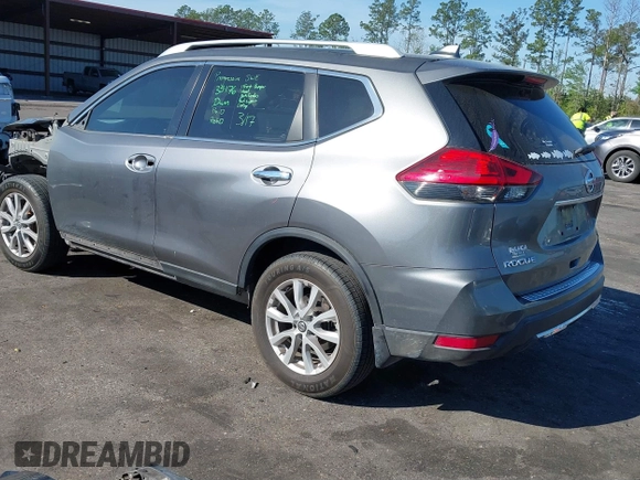 2017 Nissan Rogue SV with VIN JN8AT2MT8HW143173, listed as a IAAI auction lot 41880943 with 102,806 mi miles. Bid and sale history available at carsss.com. Image 3.