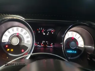 2012 Ford Mustang V6 Premium with VIN 1ZVBP8AM2C5221267, listed as a Copart auction lot 46583785 with 104,654 mi miles and Salvage Title. Bid and sale history available at carsss.com. Image 9.