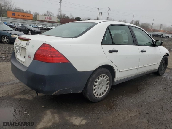2007 Honda Accord Sdn VP with VIN 1HGCM56107A023881, listed as a Copart auction lot 88472355 with 127,577 mi miles and Salvage Title. Bid and sale history available at carsss.com. Image 3.