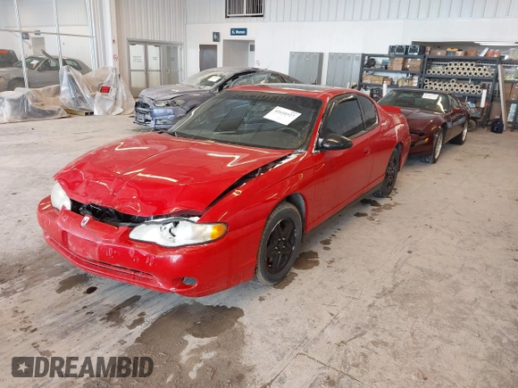 2005 Chevrolet Monte Carlo LS with VIN 2G1WW12E359144641, listed as a IAAI auction lot 41610327 with 1 mi miles. Bid and sale history available at carsss.com. Image 2.