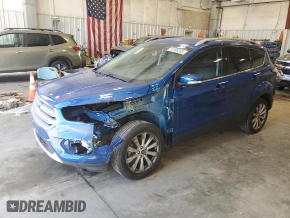 2017 Ford Escape Titanium with VIN 1FMCU0J94HUF06963, listed as a Copart auction lot 51993245 with 90,588 mi miles and Clean Title. Bid and sale history available at carsss.com. Image 1.