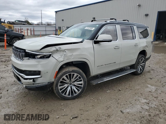 2022 Jeep Grand Wagoneer Series III с VIN 1C4SJVGJ8NS184925, выставлен на аукционе Copart как лот 51525905 с пробегом 77 019 миль миль и Списание • Salvage title. История ставок и продаж доступна на DreamBid. Изображение 1.