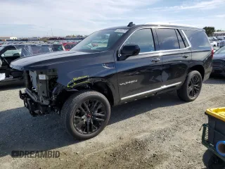 2024 GMC Yukon SLT with VIN 1GKS2BKD8RR272274, listed as a Copart auction lot 44566235 with 9,889 mi miles and Salvage Title. Bid and sale history available at carsss.com. Image 1.