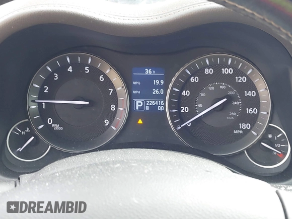 2013 Infiniti M with VIN JN1BY1APXDM510764, listed as a IAAI auction lot 41706993 with 226,416 mi miles and . Bid and sale history available at carsss.com. Image 7.
