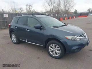 2014 Nissan Murano SV with VIN JN8AZ1MU1EW414975, listed as a IAAI auction lot 41818584 with NaN miles. Bid and sale history available at carsss.com. Image 1.