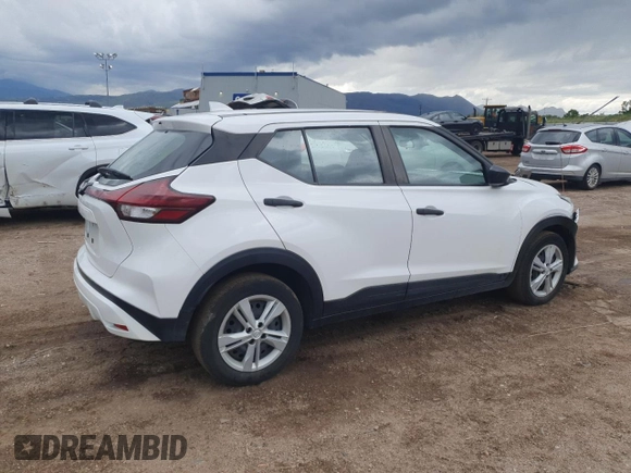 2023 Nissan Kicks S z VIN 3N1CP5BV2PL512339, wystawiony jako Copart lot #59963495 z przebiegiem 93 214 mil mil oraz Czysty tytuł • Clean title. Historia ofert i sprzedaży dostępna na DreamBid. Obrazek 3.