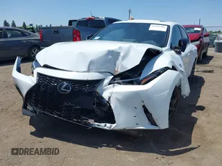 2022 Lexus IS 350 F Sport with VIN JTHGZ1B21N5054263, listed as a IAAI auction lot 42419706 with Not provided miles and . Bid and sale history available at DreamBid. Image 2.