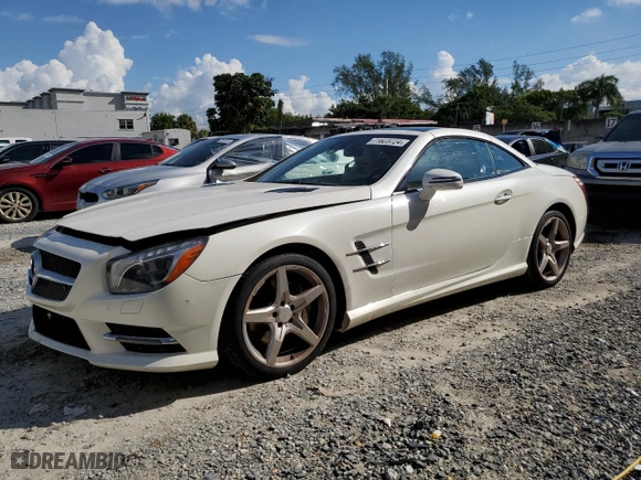 2014 Mercedes-Benz SL-Class SL 550 with VIN WDDJK7DA7EF021416, listed as a Copart auction lot 71823724 with 48,009 mi miles and Non Repairable. Bid and sale history available at carsss.com. Image 1.