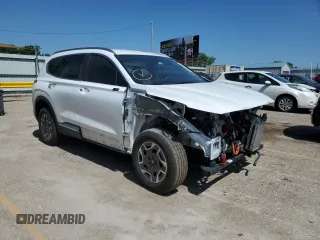 2023 Hyundai Santa Fe Hybrid Blue with VIN 5NMS2DA14PH016259, listed as a Copart auction lot 60311944 with 40,754 mi miles and Salvage Title. Bid and sale history available at carsss.com. Image 4.