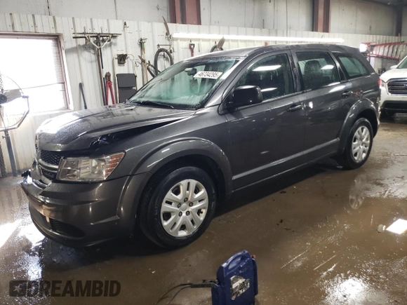 2014 Dodge Journey American Value Pkg with VIN 3C4PDCABXET183518, listed as a Copart auction lot 46734295 with 86,053 mi miles and Salvage Title. Bid and sale history available at carsss.com. Image 1.