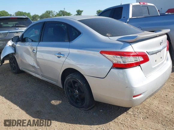 2014 Nissan Sentra SV with VIN 3N1AB7AP3EY203015, listed as a IAAI auction lot 41966401 with 137,269 mi miles and . Bid and sale history available at DreamBid. Image 3.