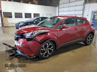 2018 Toyota C-HR XLE z VIN JTNKHMBX9J1006244, wystawiony jako Copart lot #54705125 z przebiegiem 110 920 mil mil oraz Szkoda całkowita • Salvage title. Historia ofert i sprzedaży dostępna na DreamBid. Obrazek 1.