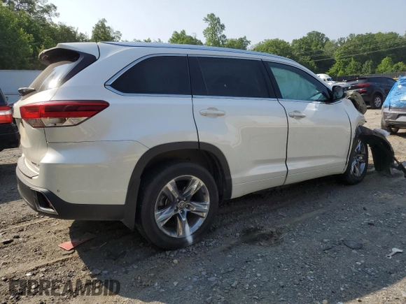 2018 Toyota Highlander Limited z VIN 5TDDZRFH1JS860268, wystawiony jako Copart lot #59696495 z przebiegiem Nie podano mil oraz Szkoda całkowita • Salvage title. Historia ofert i sprzedaży dostępna na DreamBid. Obrazek 3.