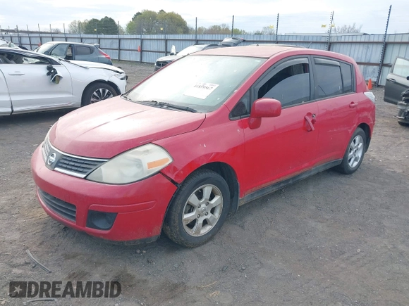 2007 Nissan Versa 1.8 S with VIN 3N1BC13E07L455704, listed as a IAAI auction lot 41859567 with 162,543 mi miles. Bid and sale history available at carsss.com. Image 2.