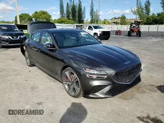 2024 Genesis G70 Sport Advanced with VIN KMTG54SE3RU137196, listed as a Copart auction lot 76329834 with 1,348 mi miles and Salvage Title. Bid and sale history available at DreamBid. Image 11.