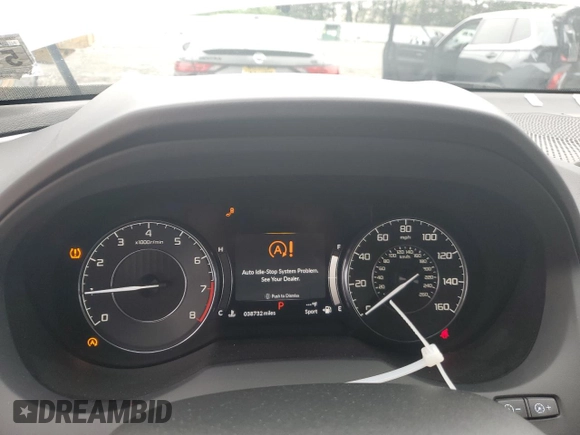 2021 Acura RDX Technology with VIN 5J8TC2H56ML030383, listed as a Copart auction lot 57360605 with 38,732 mi miles and Salvage title. Bid and sale history available at DreamBid. Image 9.