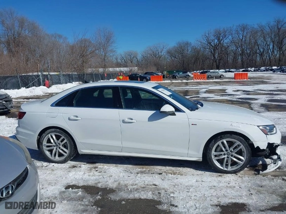 2024 Audi A4 Sedan S line Premium Plus with VIN WAUEAAF44RN006061, listed as a IAAI auction lot 41568207 with NaN miles. Bid and sale history available at carsss.com. Image 14.