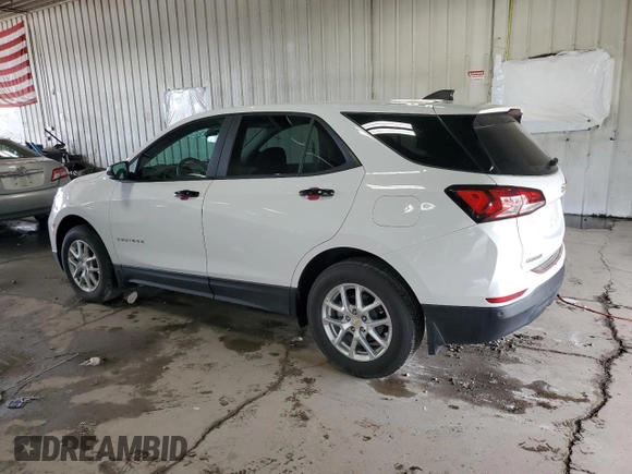 2024 Chevrolet Equinox LS with VIN 3GNAXSEG5RL255543, listed as a Copart auction lot 59809895 with 13,377 mi miles and Salvage title. Bid and sale history available at DreamBid. Image 2.