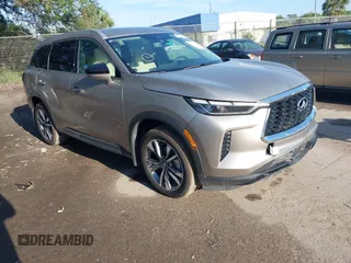 2024 Infiniti QX60 Luxe с VIN 5N1DL1FR8RC355168, выставлен на аукционе IAAI как лот 42356642 с пробегом 3 175 миль миль и . История ставок и продаж доступна на DreamBid. Изображение 1.
