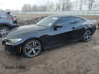 2021 BMW 4 Series 430i xDrive with VIN WBA73AP08MCF20694, listed as a Copart auction lot 50308035 with 70,302 mi miles and Salvage Title. Bid and sale history available at carsss.com. Image 1.