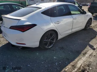 2024 Acura Integra w/A-Spec Technology Package with VIN 19UDE4H62RA014283, listed as a Copart auction lot 51036265 with 5,924 mi miles and Salvage Title. Bid and sale history available at carsss.com. Image 3.