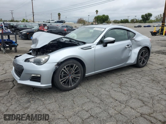 2015 Subaru BRZ Premium with VIN JF1ZCAB12F9607084, listed as a Copart auction lot 53743495 with 57,486 mi miles and Salvage title. Bid and sale history available at DreamBid. Image 1.