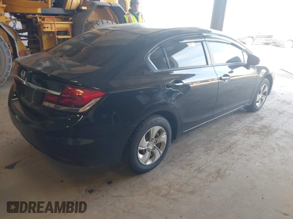 2015 Honda Civic LX with VIN 19XFB2F51FE235588, listed as a IAAI auction lot 42167966 with Not Provided miles and . Bid and sale history available at carsss.com. Image 4.