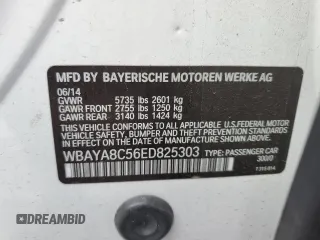 2014 BMW 7 Series 750i с VIN WBAYA8C56ED825303, выставлен на аукционе Copart как лот 46189695 с пробегом 77 573 миль миль и Списание • Salvage title. История ставок и продаж доступна на DreamBid. Изображение 13.
