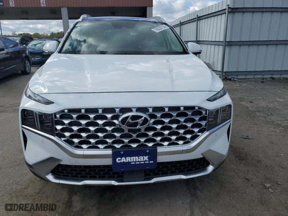 2022 Hyundai Santa Fe Plug-In Hybrid Limited with VIN KM8S7DA26NU043409, listed as a Copart auction lot 76039754 with 11,860 mi miles and Salvage Title. Bid and sale history available at carsss.com. Image 5.