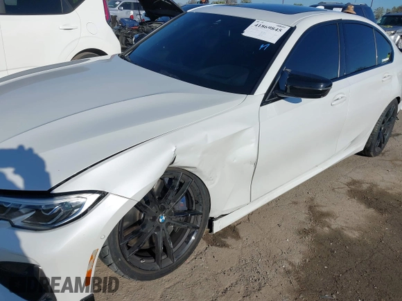 2020 BMW 3 Series M340i with VIN WBA5U7C02LFH69972, listed as a IAAI auction lot 41869845 with 45,926 mi miles. Bid and sale history available at carsss.com. Image 6.