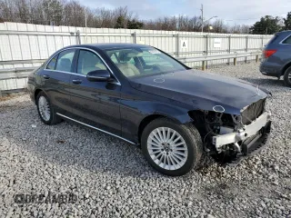 2017 Mercedes-Benz C with VIN 55SWF4JB7HU217203, listed as a Copart auction lot 46826495 with 98,133 mi miles and Salvage Title. Bid and sale history available at carsss.com. Image 4.