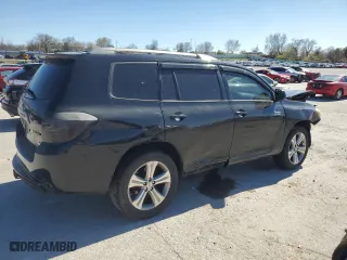 2009 Toyota Highlander Sport with VIN JTEES43A492133370, listed as a Copart auction lot 50579725 with 255,565 mi miles and Clean Title. Bid and sale history available at carsss.com. Image 3.