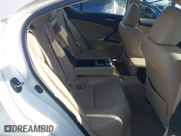 2006 Lexus IS 250 with VIN JTHBK262165000865, listed as a IAAI auction lot 42008461 with 144,230 mi miles and . Bid and sale history available at DreamBid. Image 8.