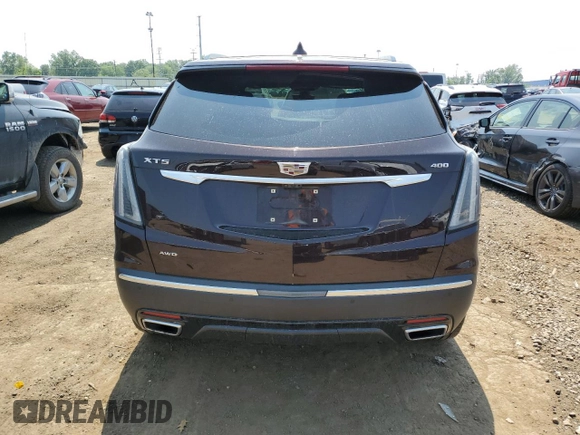 2020 Cadillac XT5 Sport AWD with VIN 1GYKNGRS7LZ231723, listed as a Copart auction lot 60138815 with 49,160 mi miles and Non repairable. Bid and sale history available at DreamBid. Image 6.