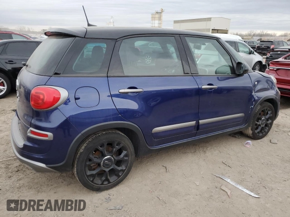 2018 FIAT 500L Trekking with VIN ZFBCFADH9JZ041163, listed as a Copart auction lot 80612384 with 108,385 mi miles and Salvage Title. Bid and sale history available at carsss.com. Image 3.