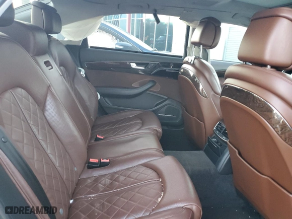 2014 Audi A8 L 3.0L TDI with VIN WAURMAFD7EN005005, listed as a Copart auction lot 86876854 with 141,985 mi miles and Salvage Title. Bid and sale history available at carsss.com. Image 10.