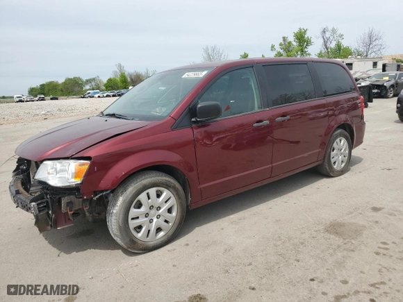 2019 Dodge Grand Caravan SE with VIN 2C4RDGBG0KR608561, listed as a Copart auction lot 54229865 with 75,941 mi miles and Clean Title. Bid and sale history available at carsss.com. Image 1.