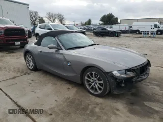 2007 BMW Z4 3.0i with VIN 4USBU33577LW60447, listed as a Copart auction lot 86652424 with 140,380 mi miles and Salvage Title. Bid and sale history available at carsss.com. Image 4.
