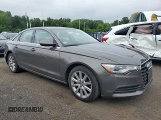 2013 Audi A6 Premium Plus with VIN WAUGFAFC8DN077189, listed as a Copart auction lot 64370265 with 123,556 mi miles and Salvage title. Bid and sale history available at DreamBid. Image 4.