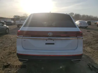 2024 Volkswagen Atlas SE with VIN 1V2WR2CA2RC584251, listed as a Copart auction lot 48496135 with 26,555 mi miles and Clean title. Bid and sale history available at DreamBid. Image 6.