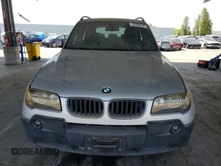 2005 BMW X3 3.0i with VIN WBXPA93485WD06369, listed as a Copart auction lot 53338435 with 102,443 mi miles and Clean Title. Bid and sale history available at carsss.com. Image 5.